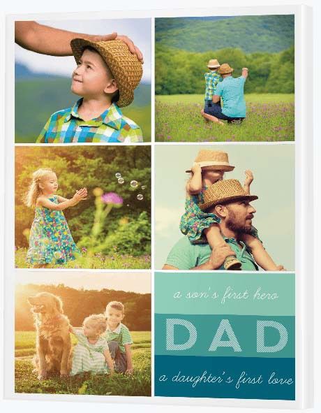 Christmas Present Ideas - Dad Themed Canvas