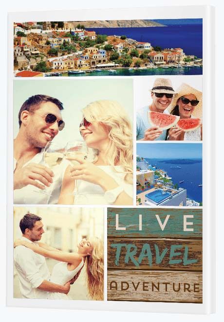 1 Year Anniversary Gift Ideas - Travel Collage