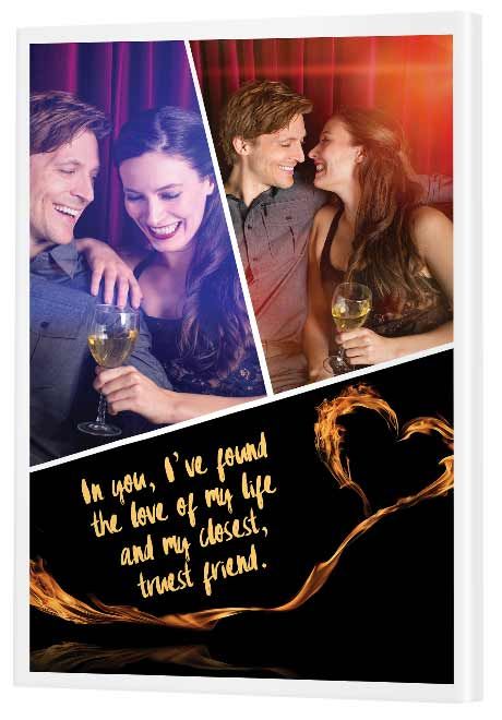 10th Wedding Anniversary Gift - Modish Metal Collage