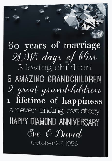 Diamond Wedding Anniversary