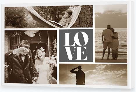 Birthday Present Ideas - 70th Love Collage